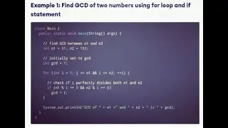 Java Tutorial on GCD | How to find GCD of 81 and 153 in Java