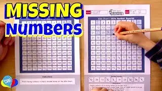 100s Chart Missing Numbers 1-30 for Kids