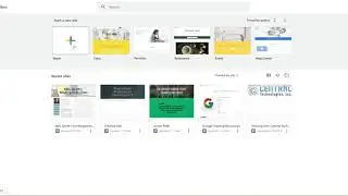 Create a Blank Google Site