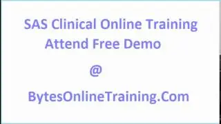 SAS Clinical Online Training