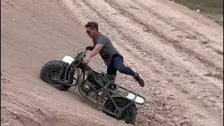 2WD homemade motorcycle