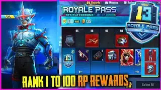 SEASON 13 RP REWARDS 1 TO 100 ALL LEAKS PUBG MOBILE