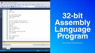 Array in Assembly Language 8086 | Assembly Language Programming Tutorial | Assembly Language