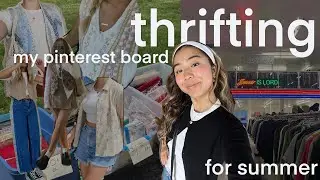 thrifting my pinterest board for summer: a MASSIVE try-on haul