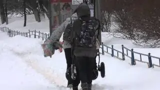Москву завалило снегом по самые не балуйся!) Где Собянин ?)