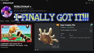 Getting the Star Creator Pie (Thanks to @ROBLOXMuff)