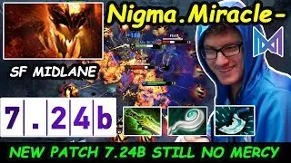 Nigma Miracle [Shadow Fiend] MIDLANE M-GOD 7.24b New Patch Still No Mercy Dota 2