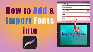 How to import cool fonts into Procreate 🖌️ #shorts #procreatewithanika