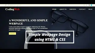 Simple Website using HTML & CSS | Website Header Design Using HTML & CSS | Simple website