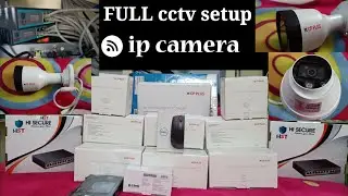 Full cctv ip camera setup, unboxing of nvr, poe switch, ip camera,CPplusBullet camera indoor/outdoor