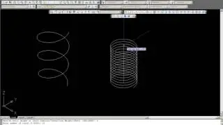 Printah Helix membuat per 3D pada Autocad