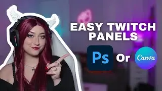 EASY Twitch Panels in Canva AND Photoshop