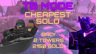 TDX x Tower Battles CHEAPEST EVER Normal Mode Solo | 2 Towers | ONLY 2150 Gold | TDX | Roblox