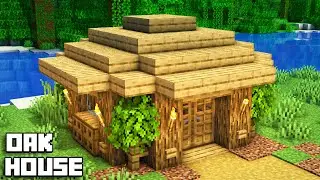 How to Build a Small Survival House In Minecraft - Oak House
