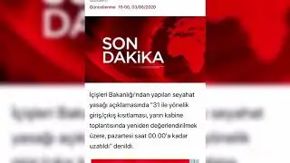 SON DAKİKA ! SEYAHAT İZNİ KISITLAMASI 1 GÜN DAHA UZATILDI !!!