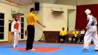 Taekwondo Senior Sparring knock down