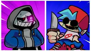 SANS HACE la RUTA GENOCIDA VS BF - Friday Night Funkin Dusttale [Remastered] FNF Mods
