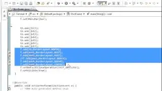Java programming Lesson 68 GUI : ToolBars Fired event in ActionPerformed, using the Object class