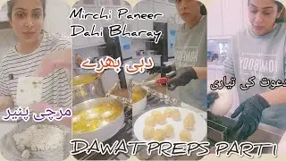 Dawat Kee Tayaari, yogurt bhi ghar ka|life mein first time Mirchi Paneer banaya|glowbysana