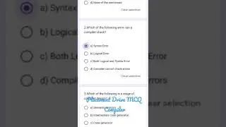 Complier in programming language mcq questions with answers
