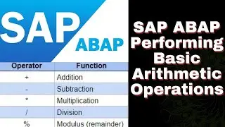 How to perform basic arithmetic operation in SAP ABAP 