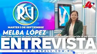 Melba López, directora general de educación secundaria l Revista En Vivo – 3 de septiembre del 2024