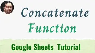 CONCATNATE Function in google sheets