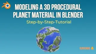 Make 3D procedural planet in Blender | easy tutorial