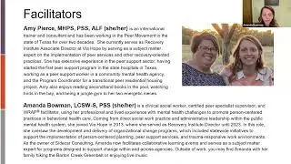 PCRP Session 3: Peer Specialist Roles in PCRP-Aligning with Peer Ethics & Values 5/15/24