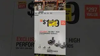 Did YOU MISS THIS RYOBI deal ONLY at The Home Depot?