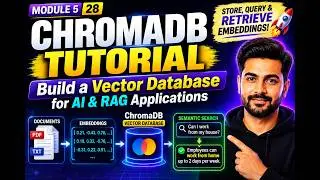 ChromaDB Tutorial: Build a Vector Database for AI & RAG 🤯 | Python GenAI Project