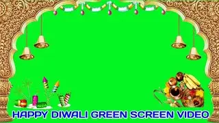 happy Diwali green screen video
