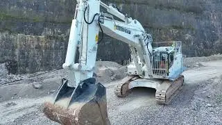 New Liebherr R972 working in a quarry.  #liebherr