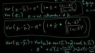 Simple linear regression, Variance of a residual, Yi and Yhat independence. Plus or Minus sign?