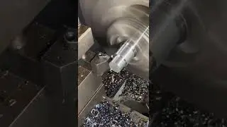 Stainless steel processing at cnc factory #cnc #lathe #machining