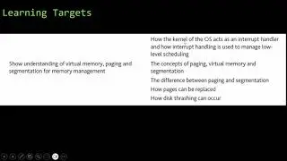 16.1b -  Main Memory Management and Interrupts