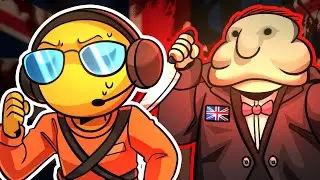 Oh No He's BRITISH!!! - Lethal Company Funny Moments