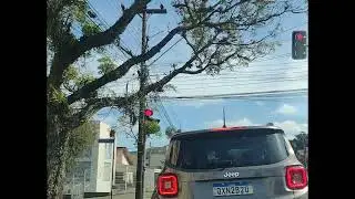 Driving around a few Curitiba neighborhoods Brazil