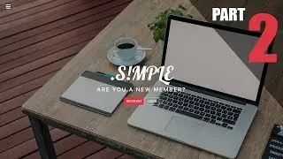 Build website using HTML, CSS and Javascript with bootstrap version 4 full responsive - Part 2