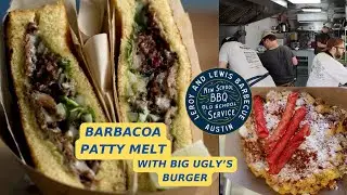 Barbacoa Patty Melt with Big Ugly's Burger and LeRoy and Lewis