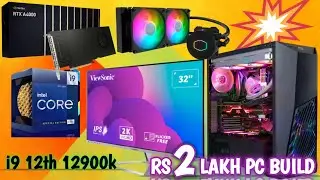 Rs 2 Lakh Gaming PC & Editing PC Build | Intel i9 12900k & RTX A4000 | Full Setup | Computer Techie