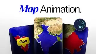 Trendy map animation in alight motion.