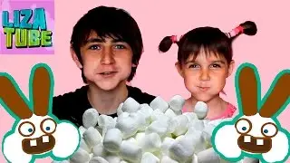Chubby Bunny challenge with ghouls and Minions 🐰 CHUBBY BUNNY CHALLENGE