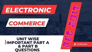 How to pass in Ecommerce Subject in Anna university regulation 2017 in Tamil