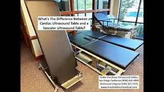 What is the difference between a cardiac and vascular ultrasound table?