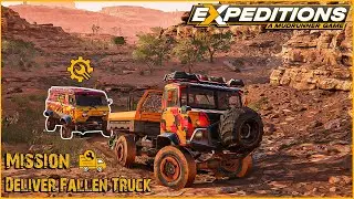 Expeditions | A MudRunner - Deliver the Fallen Truck (Mission Walkthrough)