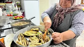 Şadiye mother's meals, her stomach slit, lunch, life in the village