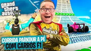 GTA 5 ONLINE - CORRIDA PARKOUR A PÉ E DE F1???