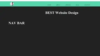 Animated nav bar with html and css | css animation