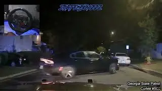 Dodge Charger Runs From GSP and Crashes Into Savannah PD Cruiser | Driver Gets TAZED REACTION